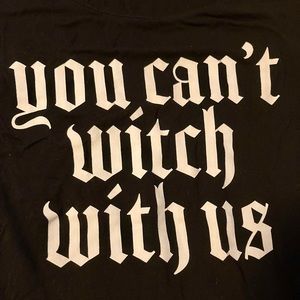 Goth Punk Emo Wiccan Black Flowy Tank Too